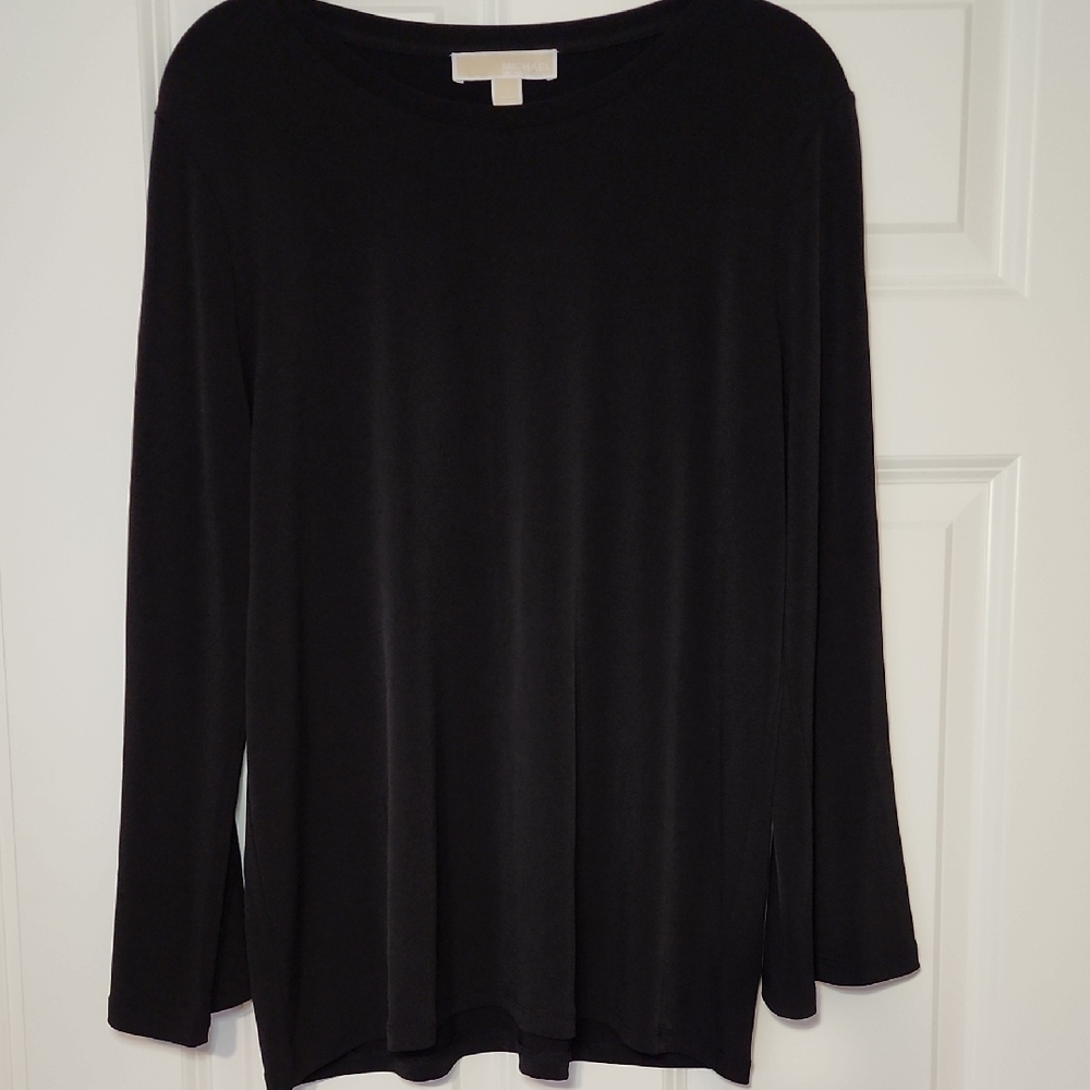 Michael Kors Black Long Sleeve Women's Top